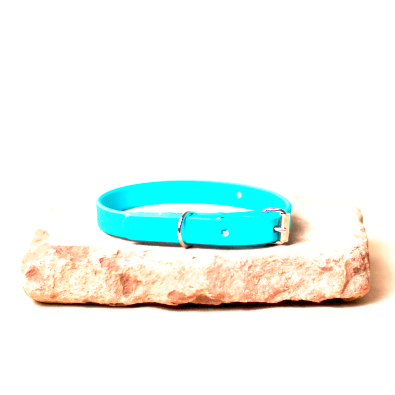 Biothane Halsband Babyblau 24cm