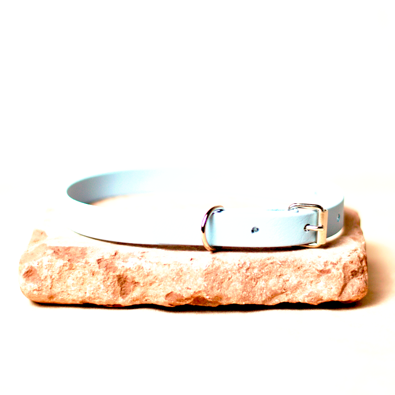 Biothane Halsband reflektierend gelb 35cm