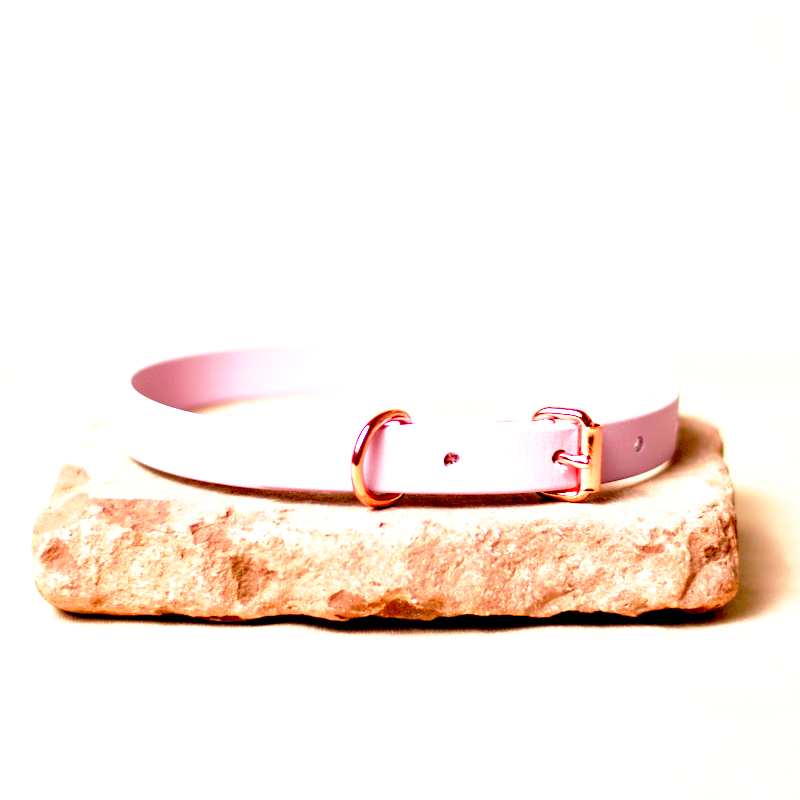 Biothane Halsband Purpur Pastell 35cm