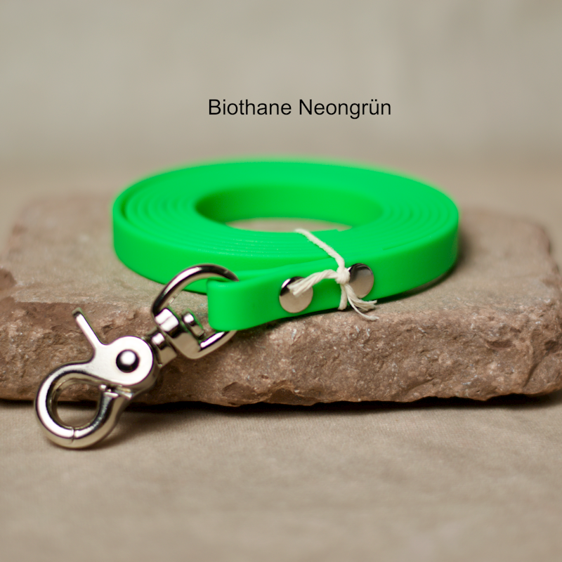 Biothane Leine Neongruen 2m