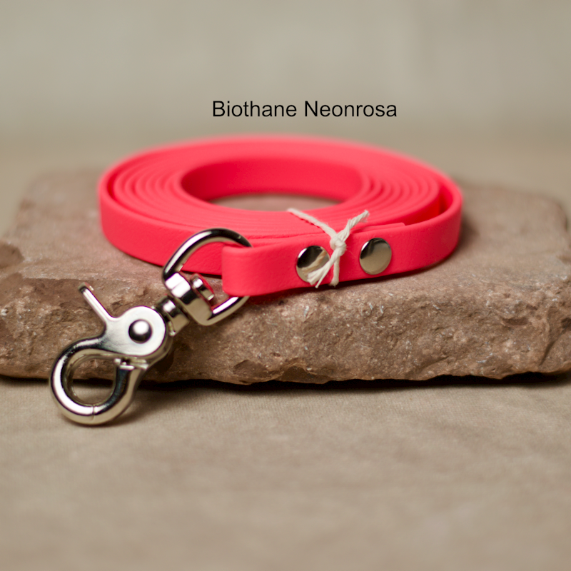 Biothane Leine Neonrosa 2m
