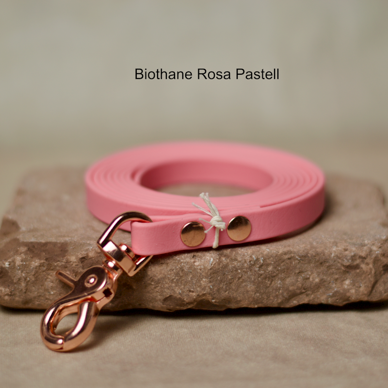 Biothane Leine Pastelrosa 2m