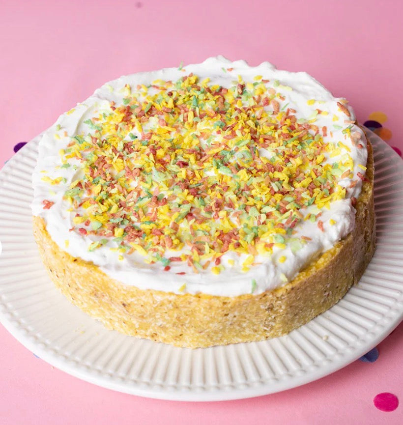 Ein Hundekuchen auf dem Teller 