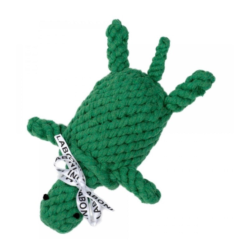 Laboni Hundespielzeug „Tina Turtle“ in Schildkrötenform aus robustem, hochwertigem Stoff 
