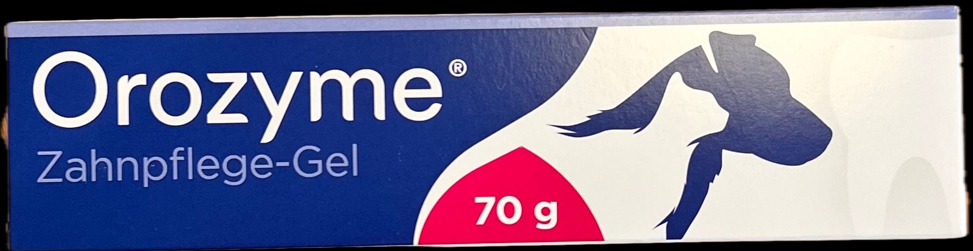 Abbildung einer Packung Hundezahncreme