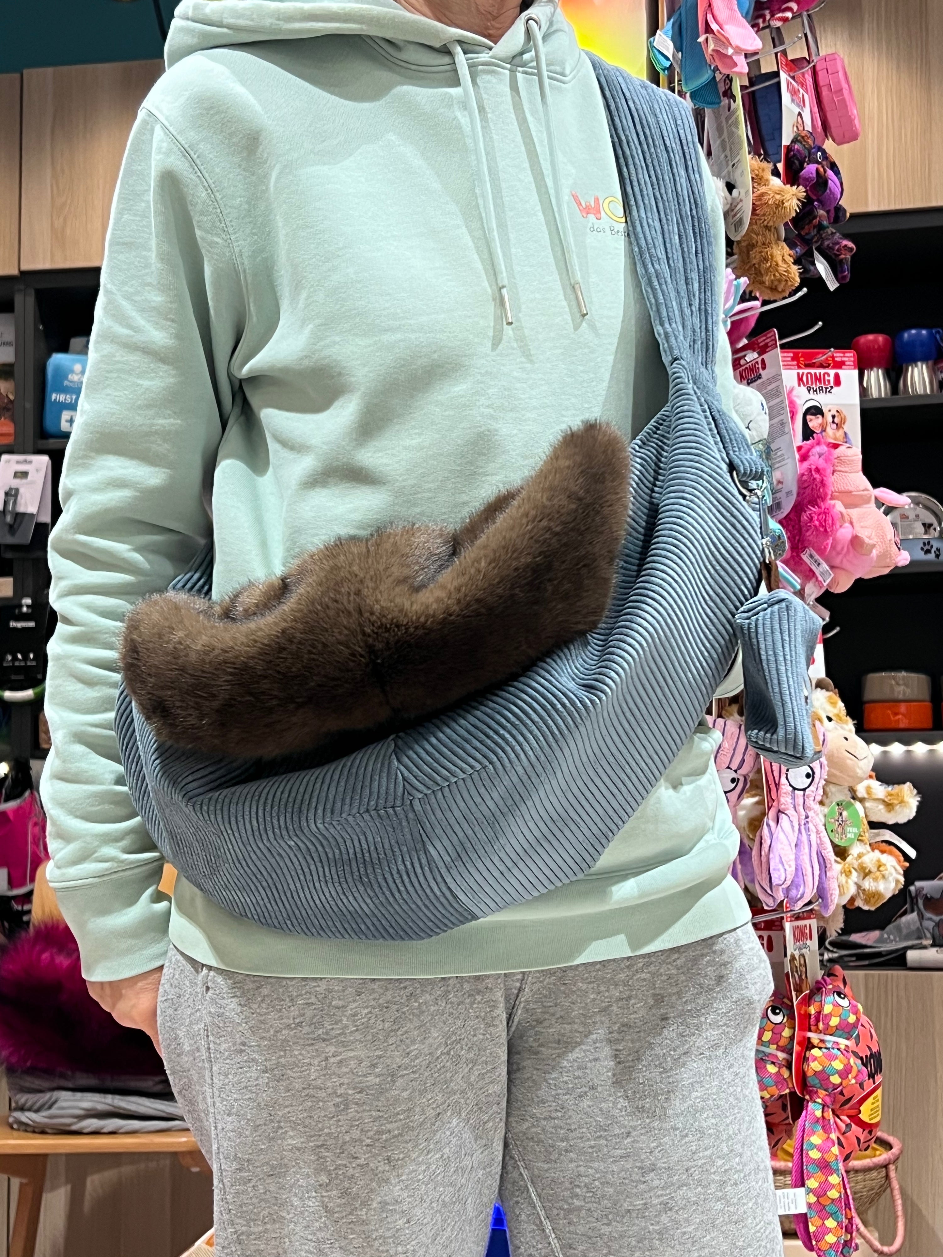 Filousion MiniCrossbag 2in1 Hundetasche in Blau 