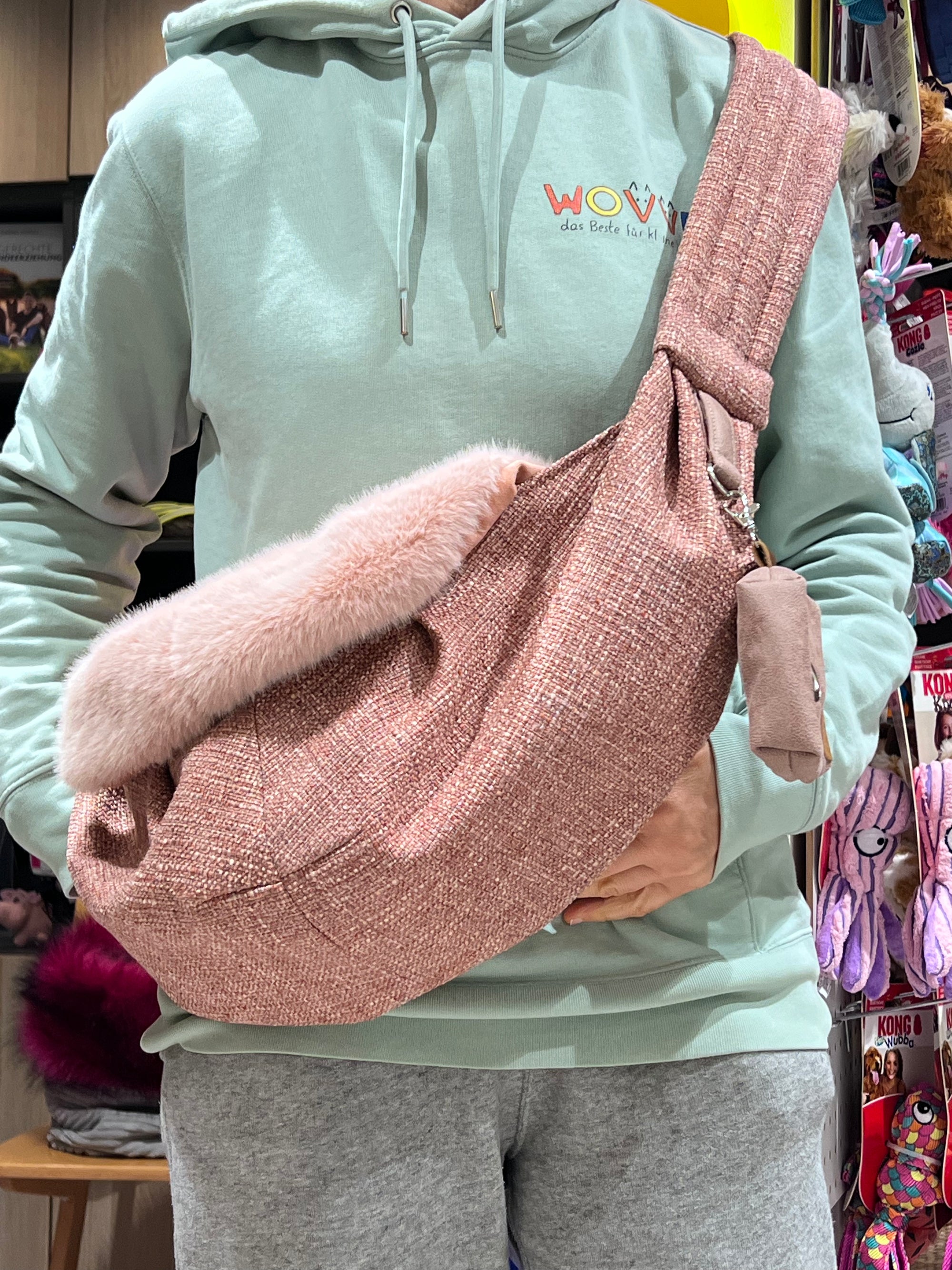 Filousion MiniCrossbag 2in1 Hundetasche in Rosa 