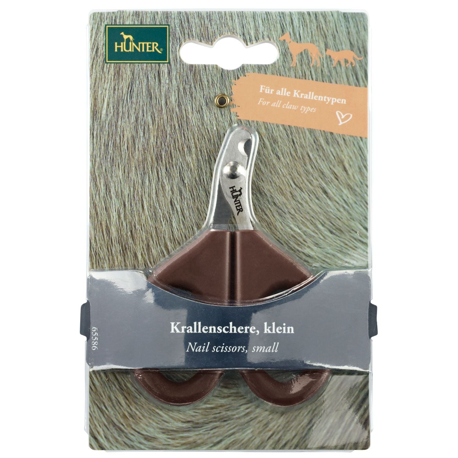 Verpackung mit Krallenschere von Hunter