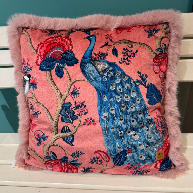 Filousion Kissen Pfau Rosa Romantik