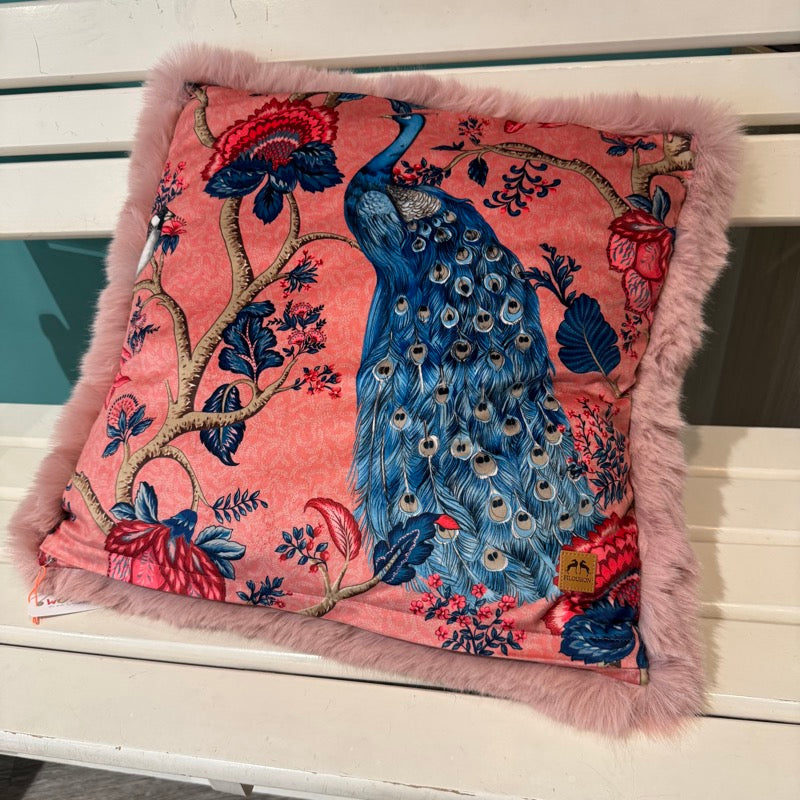 Filousion Kissen Pfau Rosa Romantik