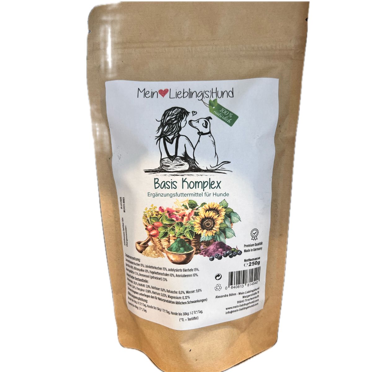 Mein LieblingsHund Basis  Komplex  in Papiertüte iErgänzungsfuttermittel für Hunde
