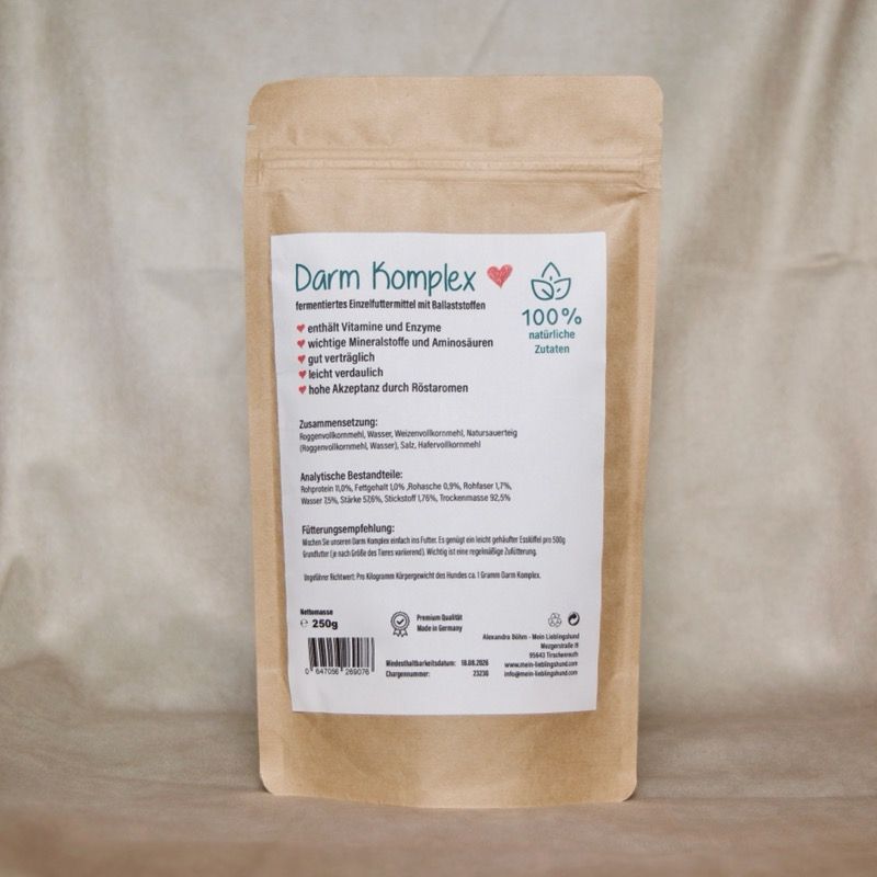 Darm Komplex von Mein LieblingsHund – fermentiertes Ergänzungsfuttermittel im Kraftpapierbeutel, zur Unterstützung der Verdauung bei Hunden

