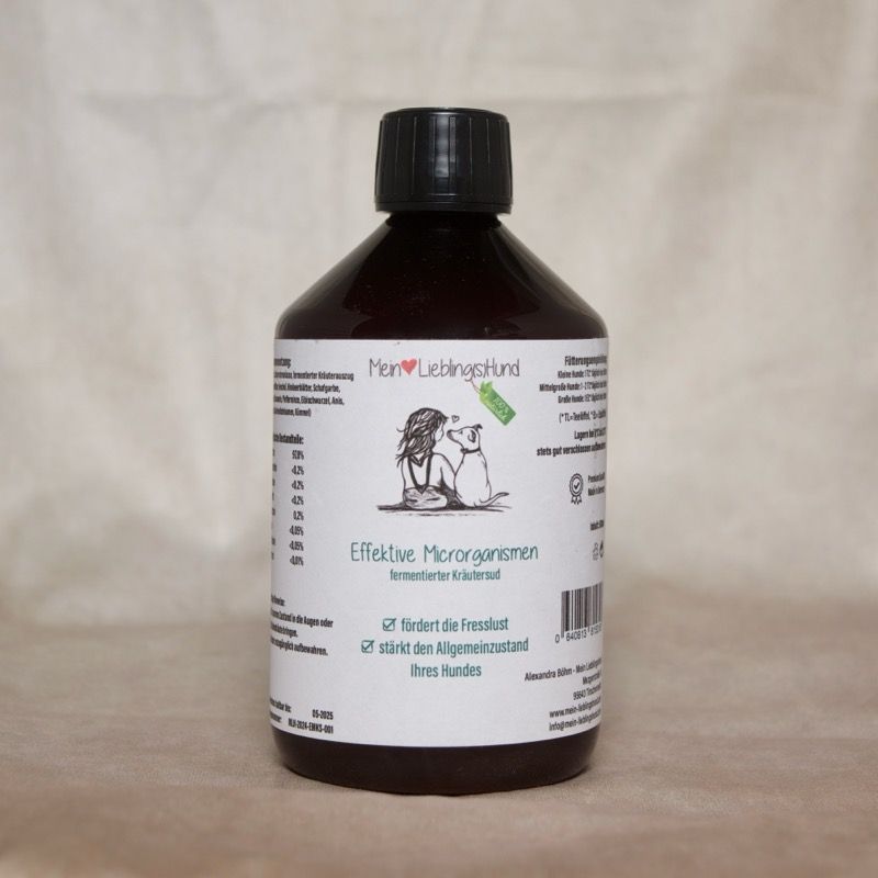 Effektive Microorganismen von Mein LieblingsHund – fermentierter Kräuterauszug zur Unterstützung von Fresslust und Allgemeinbefinden bei Hunden