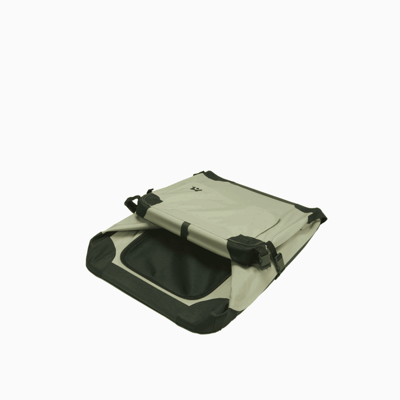 Maelson Soft Kennel Faltbox für Hunde – robuste, faltbare Transportbox mit Mesh-Fenstern. Animiert