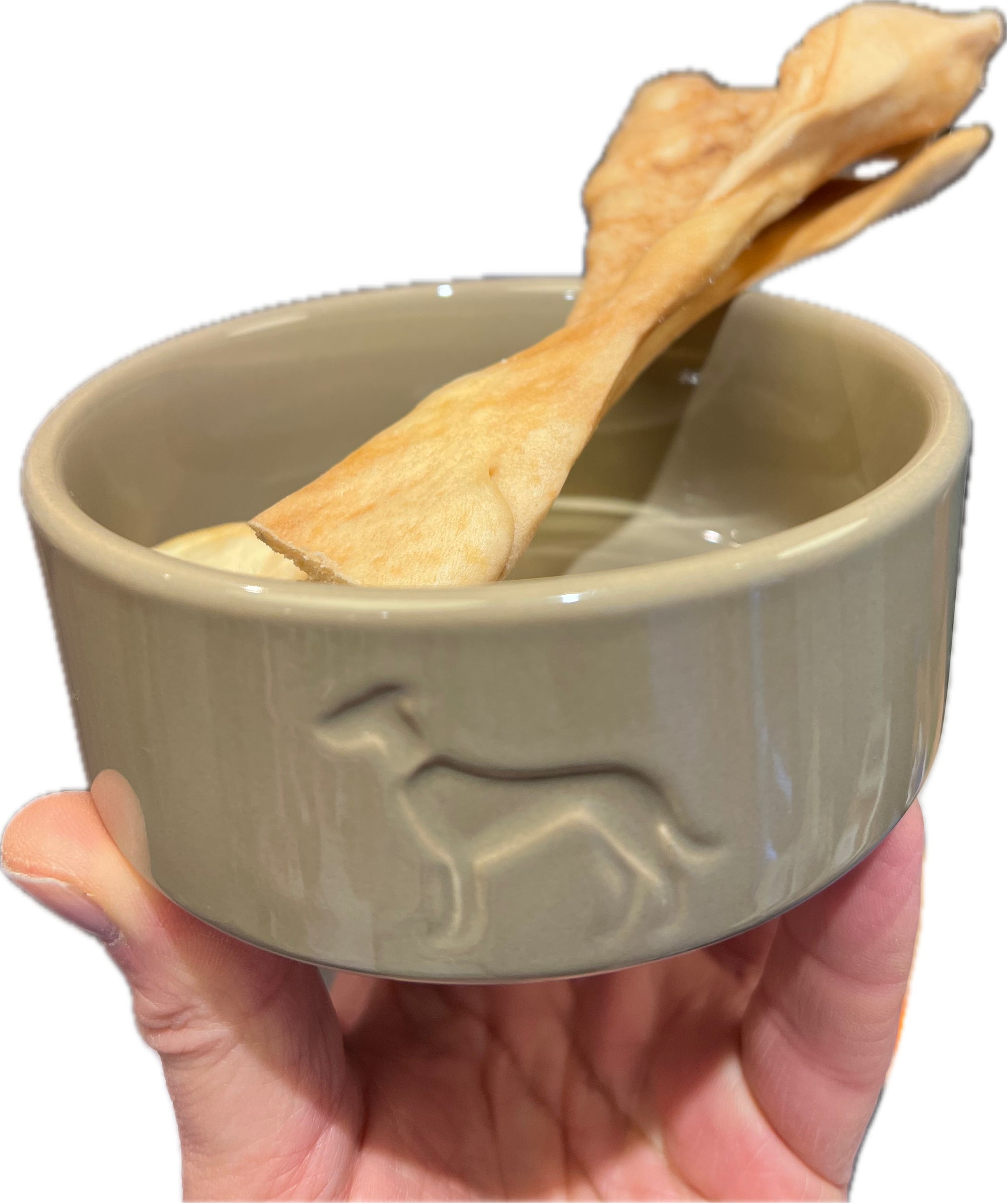 Mein LieblingsHund Naturkauartikel Schafkopfhaut für Hunde. Ein Stück im Napf präsentiert, schonend luftgetrockneter Kausnack aus 100 % Schaf, gut verträglich und ohne künstliche Zusätze