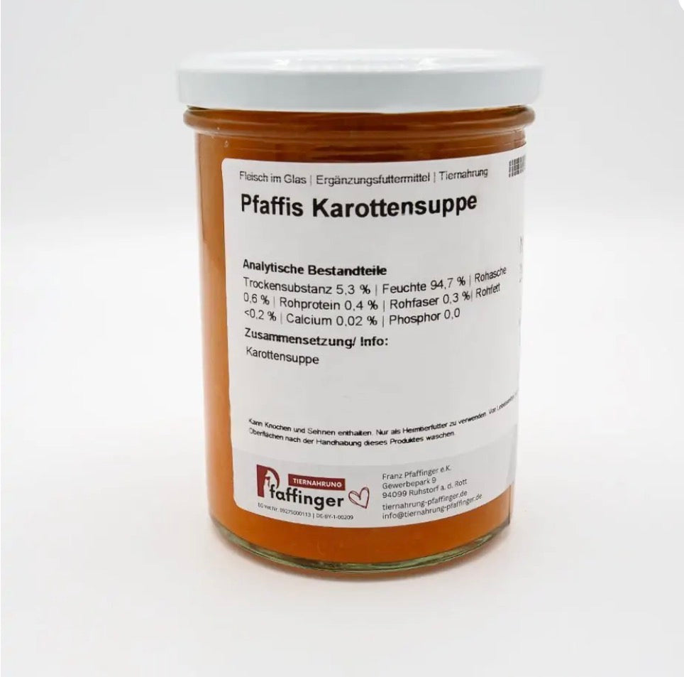 Eine Karottensuppe für Hunde 