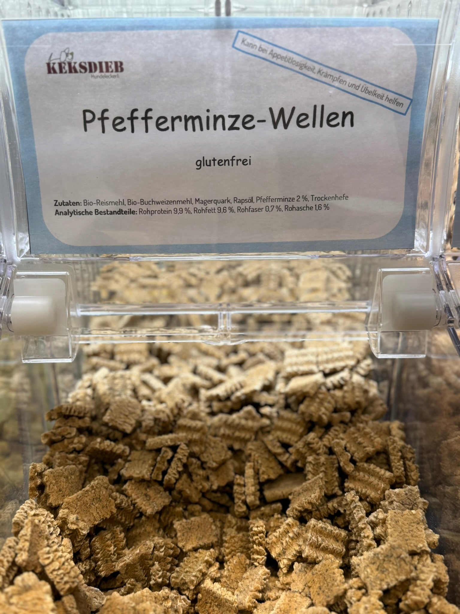 Pfefferminz Wellen Hundeleckerlis  Selbstbedienungsbox 