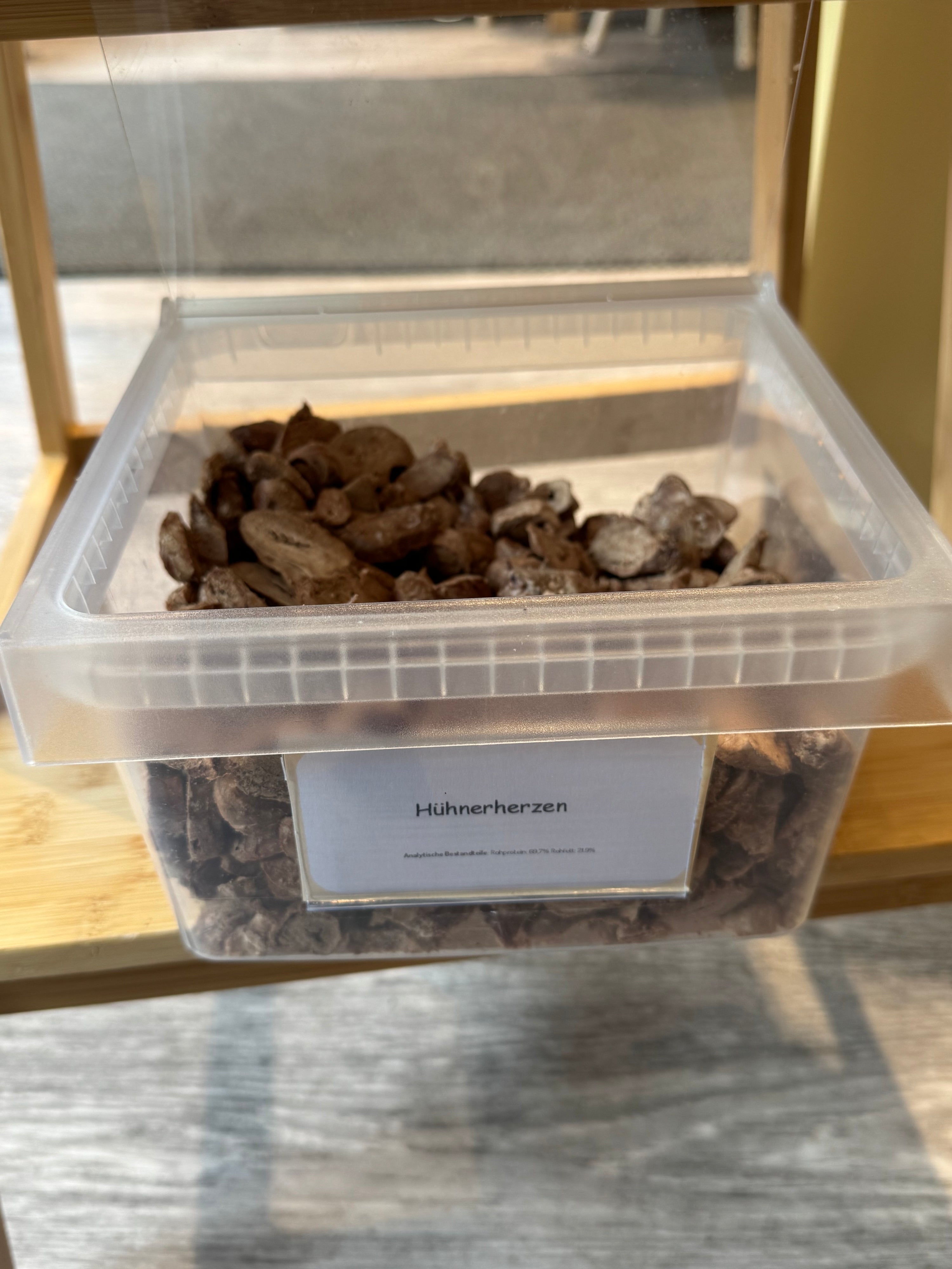 Gefriergetrocknete Hühnerherzen 