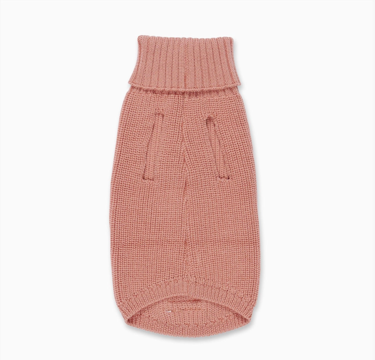 Einen Hundepullover in Rosa von hinten 