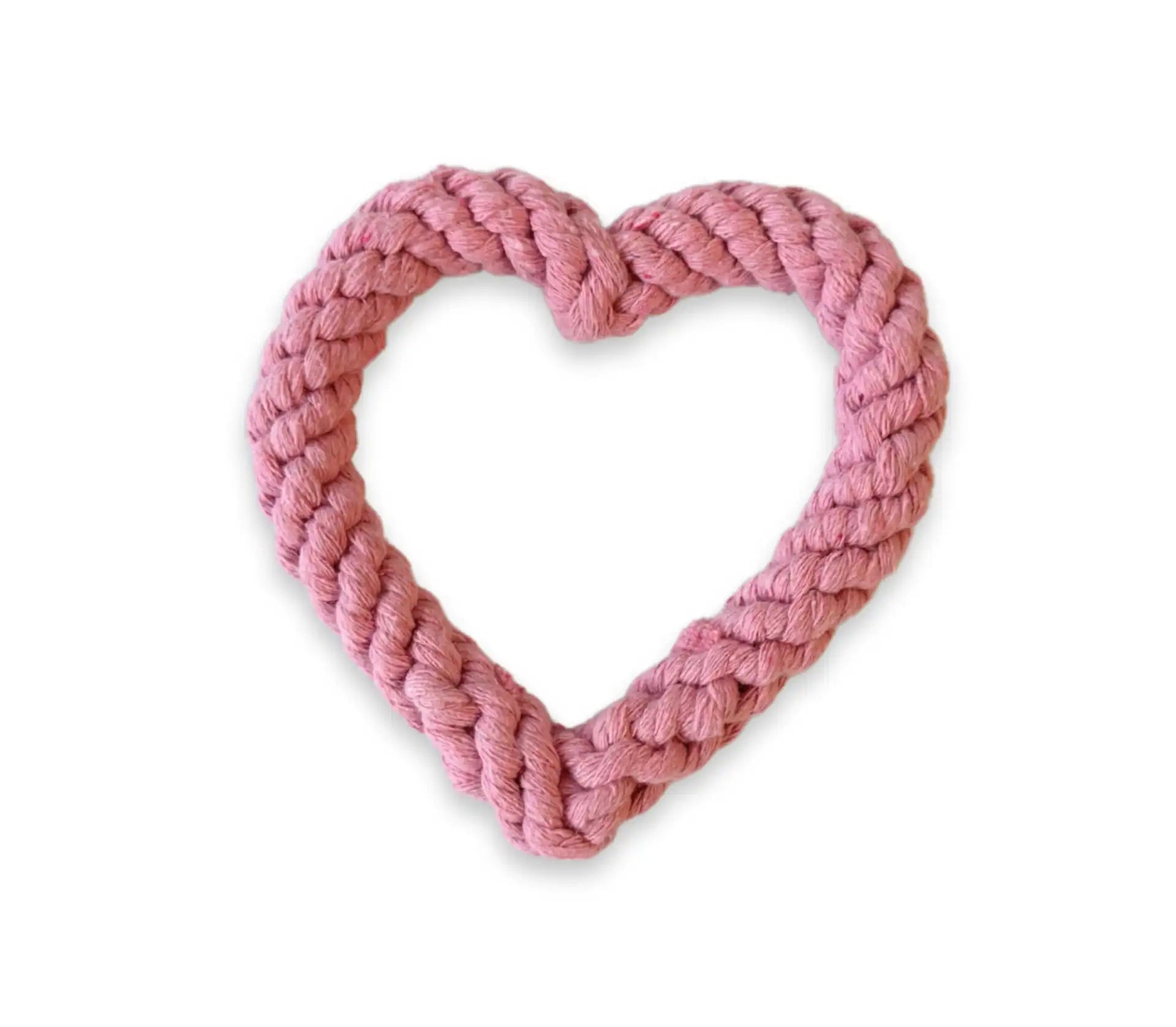 Wolters Lucky Pet Denta Herz, rosa Herz aus Seil als Hundespielzeug