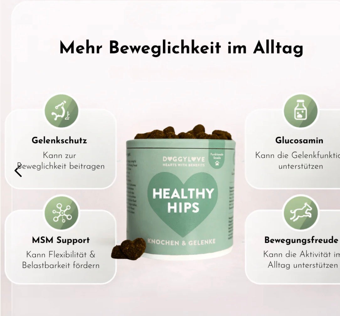 Übersicht für die Nutzung von Health Hips 