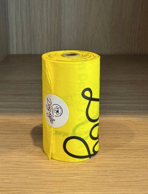 Rolle Kotbeutel gelb